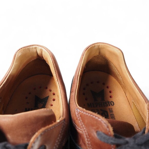Mephisto Vido Casual Leather Sneakers Men's 9 Chestnut Brown Walking Comfort - Picture 11 of 13